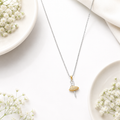 Anti-tarnish Two-Tone Ballerina Pendant Chain