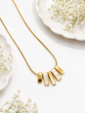 Anti Tarnish Bar Pendant Necklace