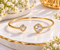 Elegant Gold-Plated Open Cuff Bracelet