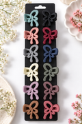 Matte Hollow Bow Hair Claw Clips - Medium