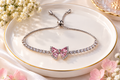 Butterfly Crystal Tennis Bolo Bracelet