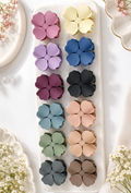 Matte Flower Hair Claw Clips - Medium