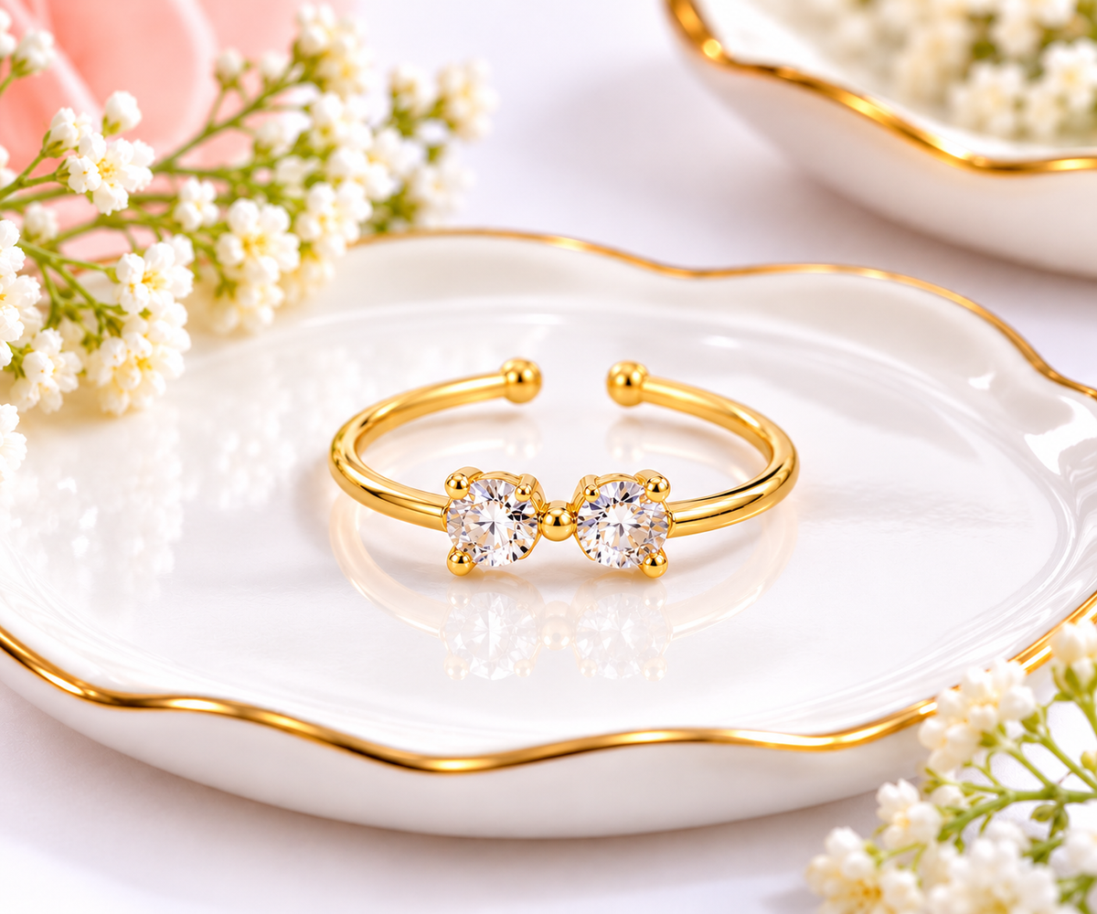 Korean-style Adjustable Anti-tarnish Finger Rings