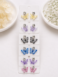 Korean-Style Semi-Transparent Butterfly Drop Earring