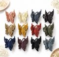 Hollow Matte Butterfly Hair Claw Clips