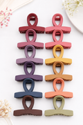 Matte Cross Loop Hair Claw Clips