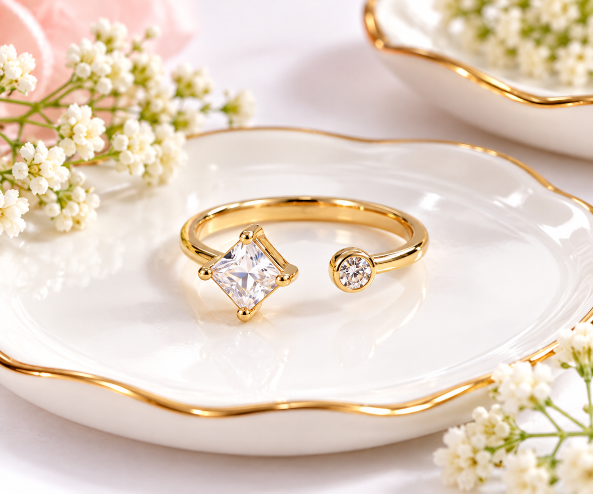 Korean-style Adjustable Anti-tarnish Finger Rings