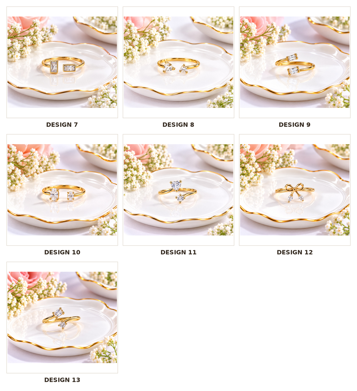 Korean-style Adjustable Anti-tarnish Finger Rings
