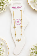 Anti-tarnish Tulip Anklet
