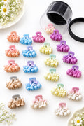 Matte Cherry Blossom Floral Hair Clips - Medium