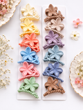 Glossy Lily Flower and Leaf Hair Claw Clips