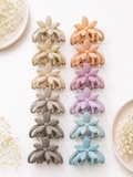 Matte Flower Cage Hair Claw Clips