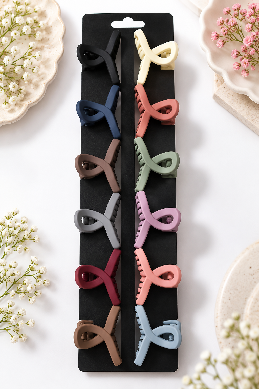 Infinity Matte Hair Claw Clips - Medium