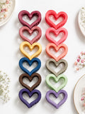 Matte Heart Hair Claw Clips