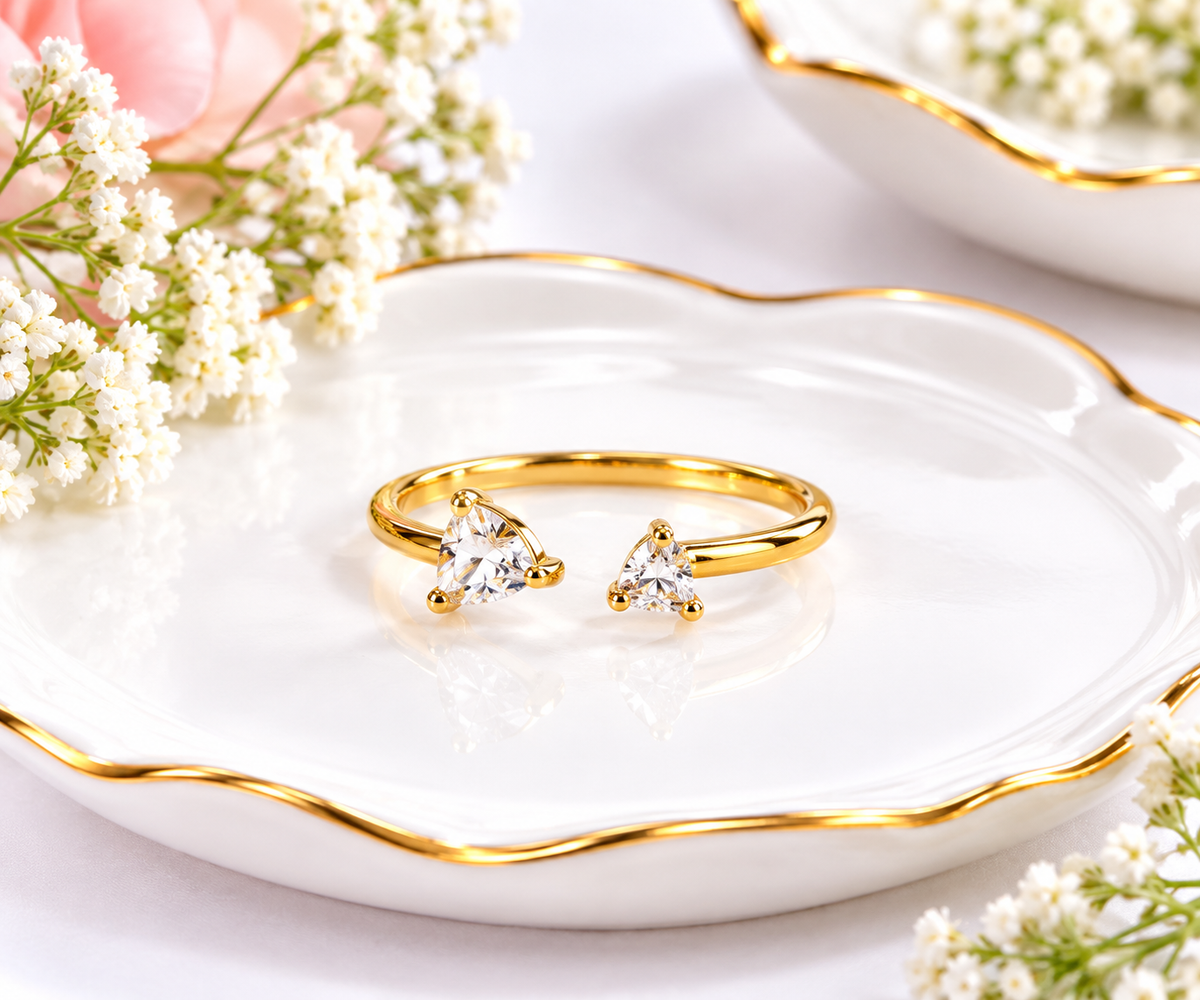 Korean-style Adjustable Anti-tarnish Finger Rings