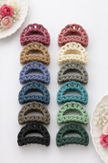 Matte Chain Link Crescent Hair Claw Clips