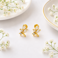 Floral Vine Ball Back Stud