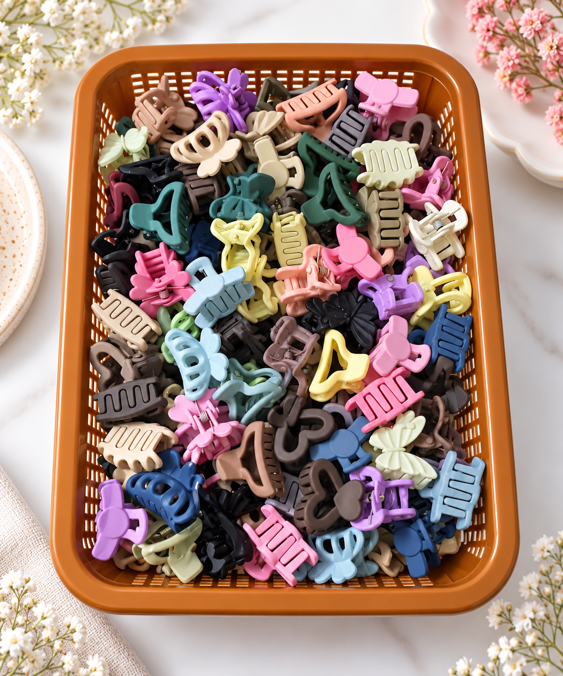 Assorted Matte Mini Hair Clips